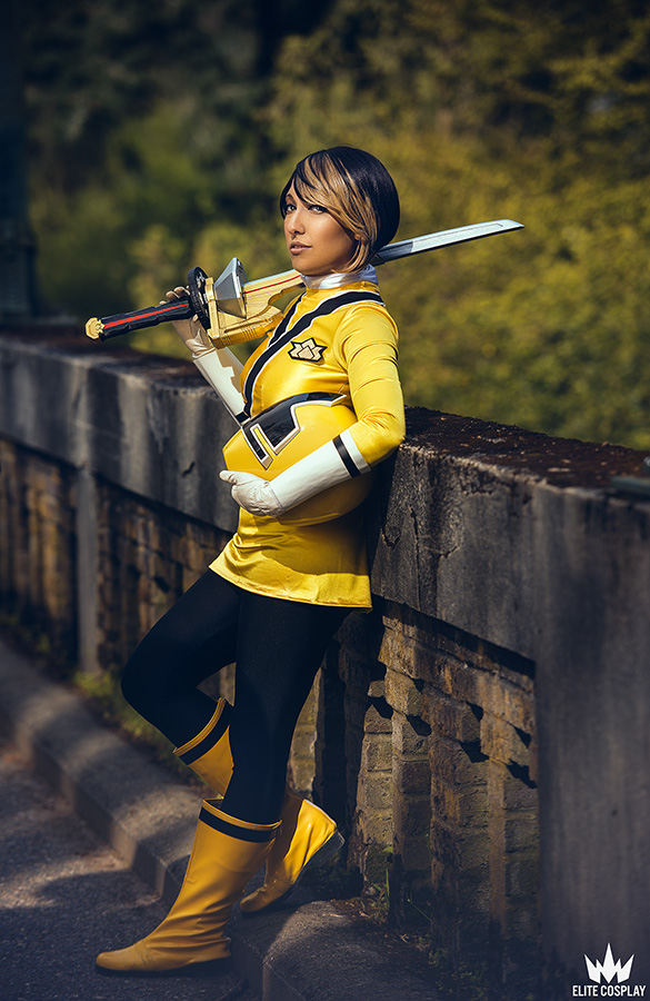 yellow power ranger samurai costume