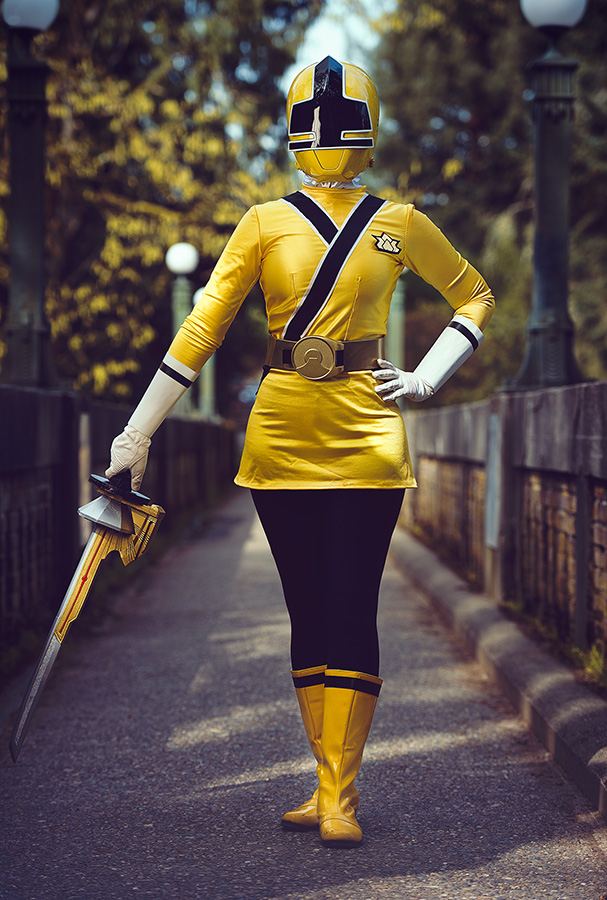 yellow power ranger samurai costume