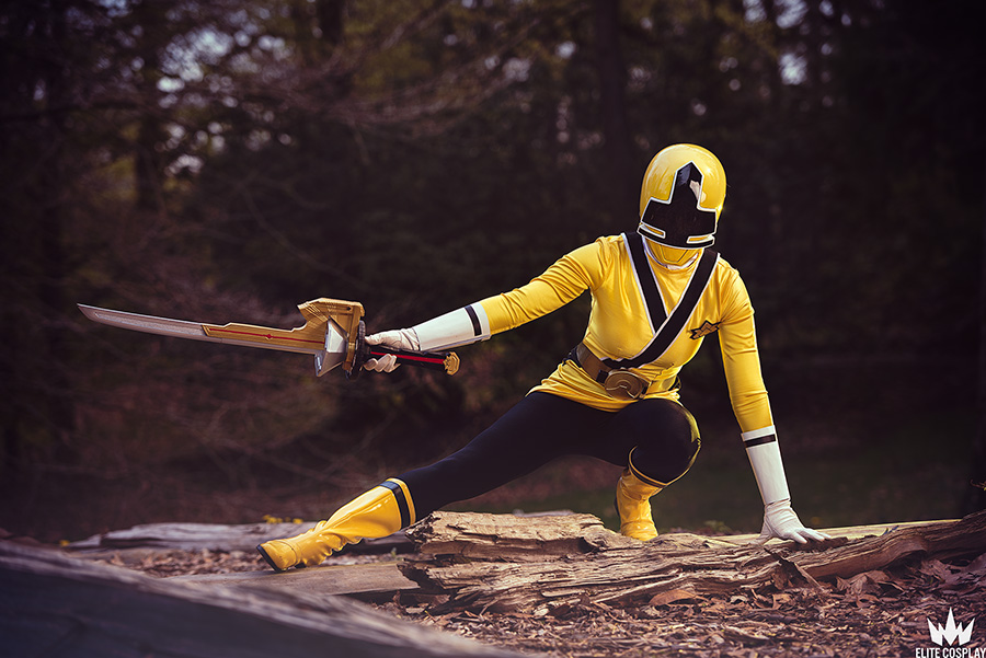 yellow power ranger samurai costume